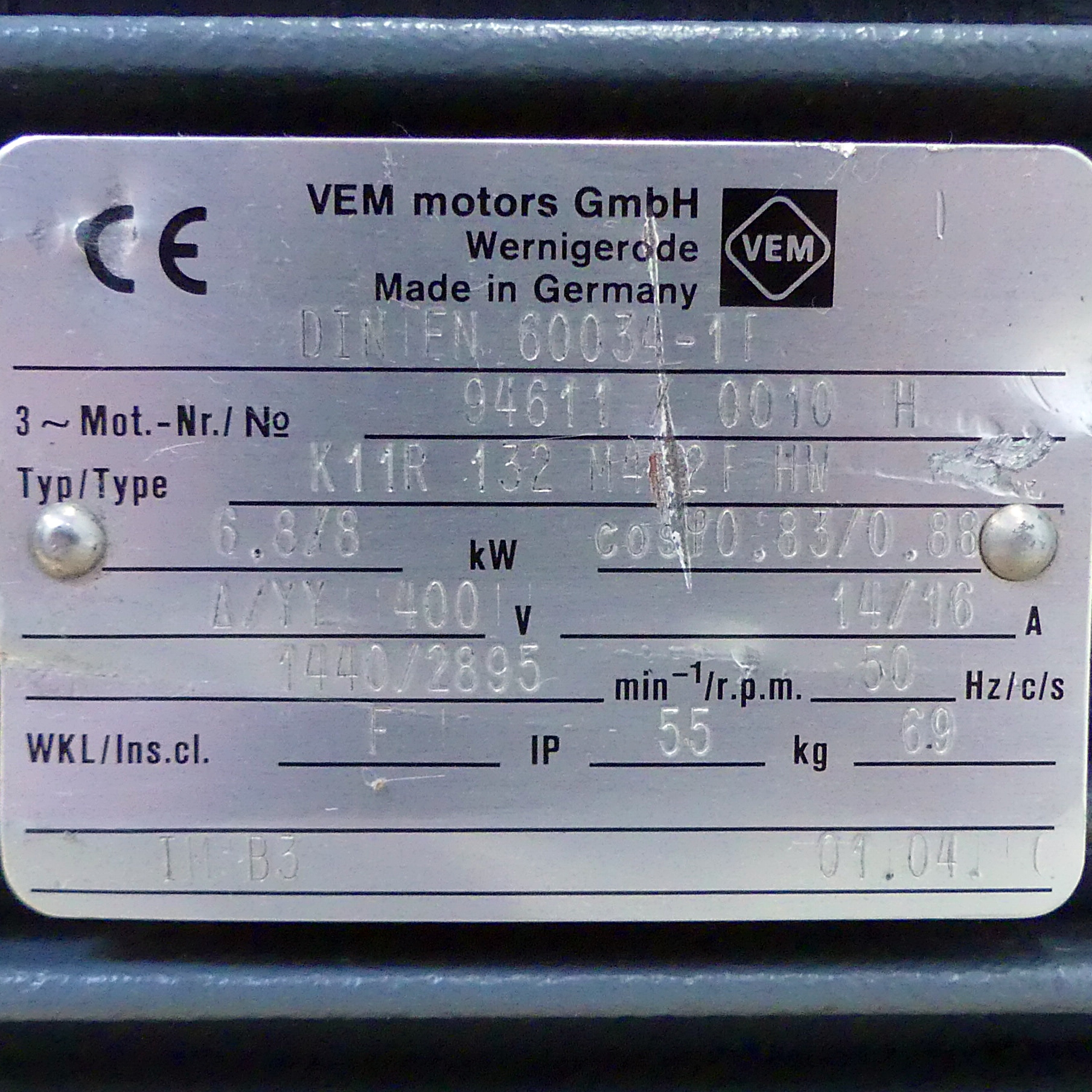 Three-phase motors DINTEN 60034-1F 