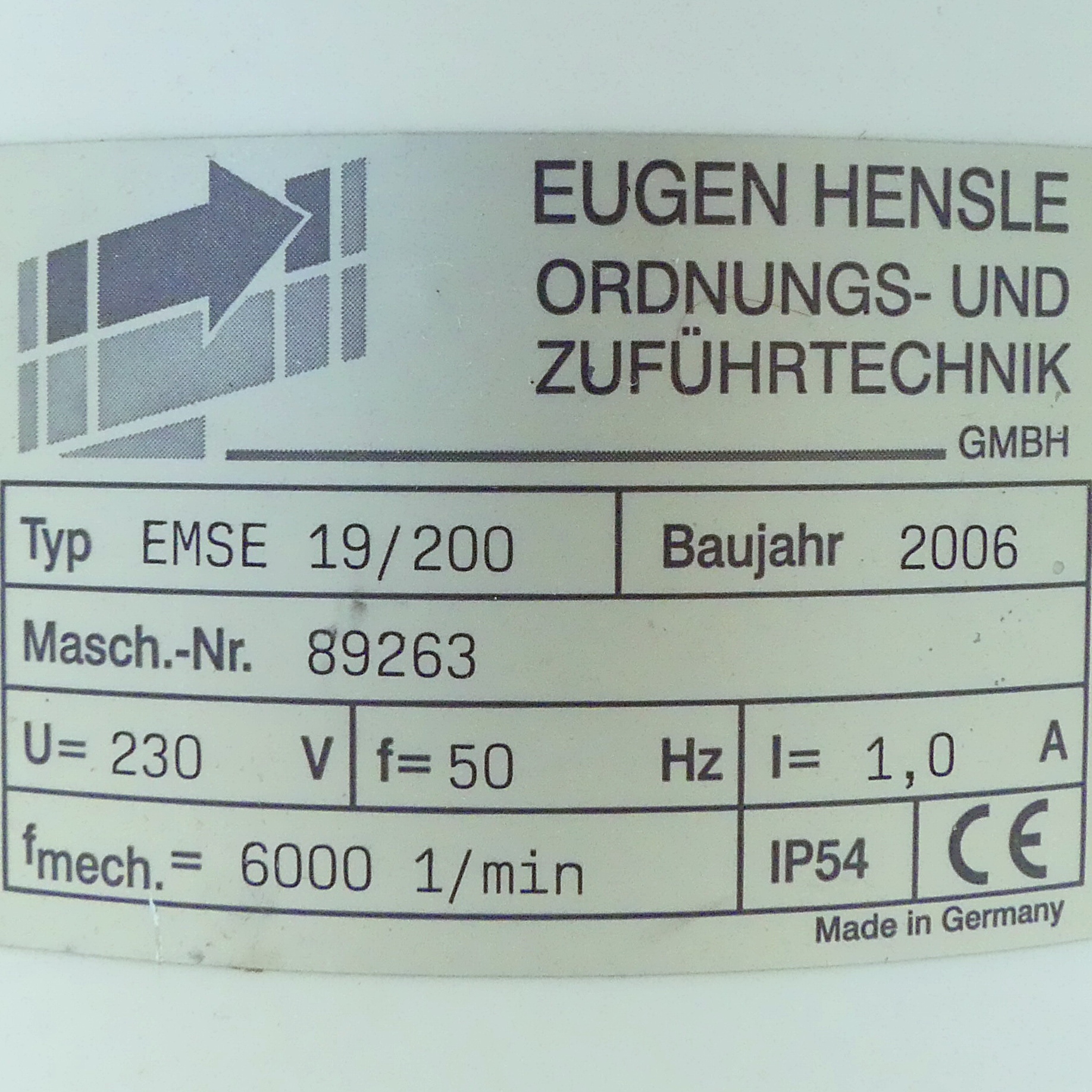 Wendelförderer EMSE 19/200