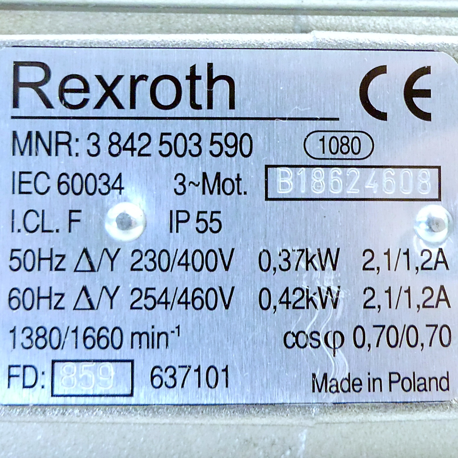 three-phase motor 3 842 503 590 