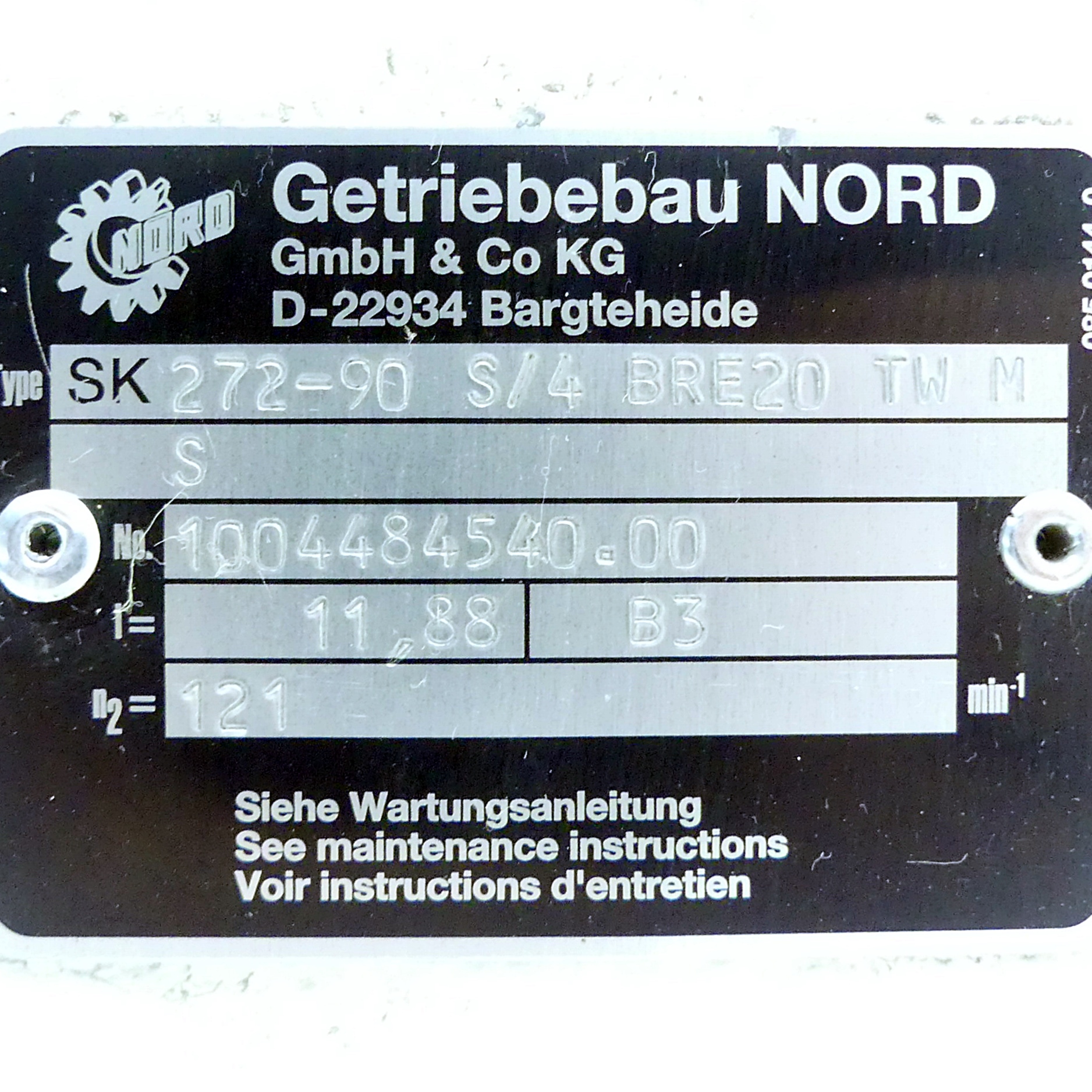 Getriebemotor SK 90 S/4 BRE20 TWI M9 + 272-90 S/4 BRE20 TW M 