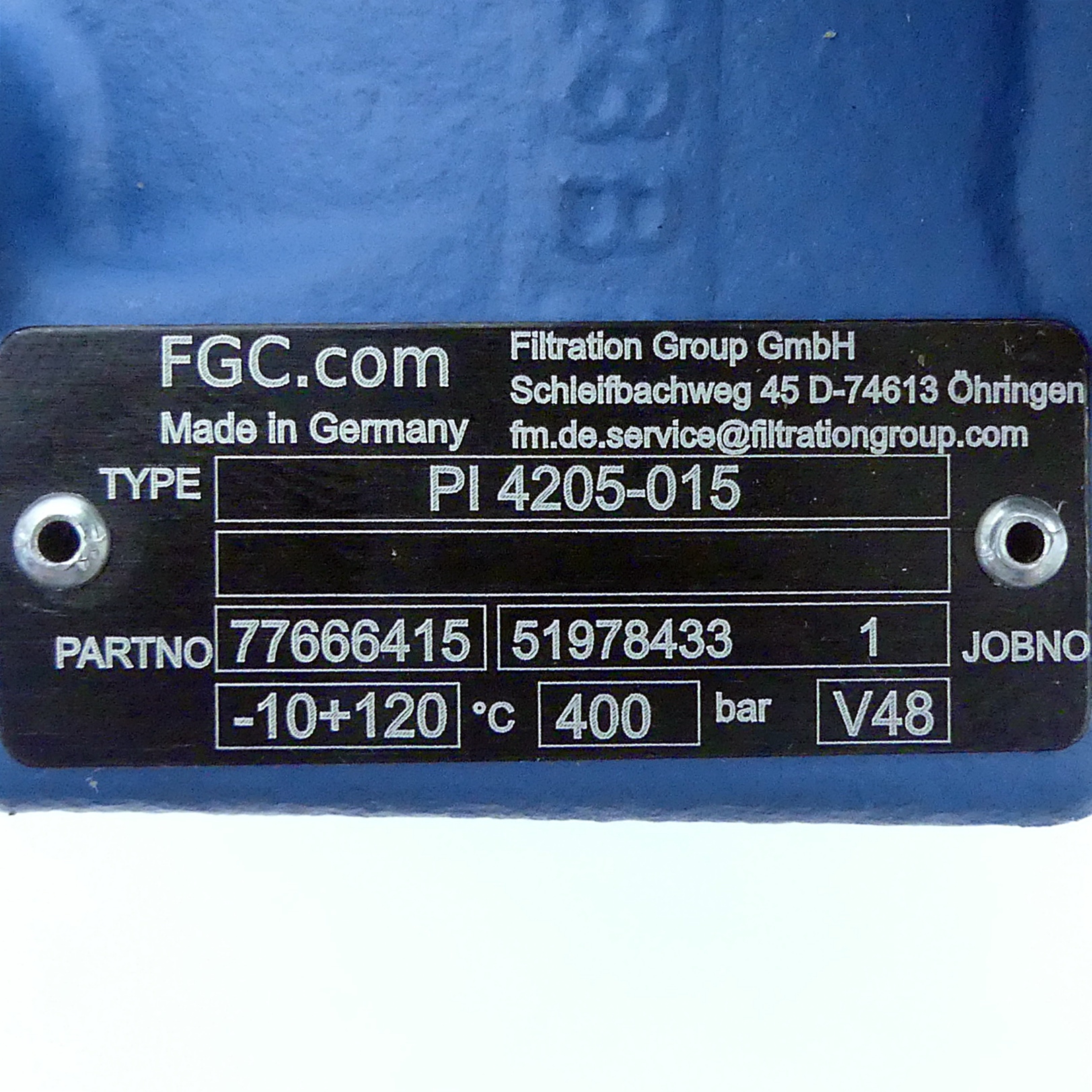 Hochdruckfilter PI 4205-015
