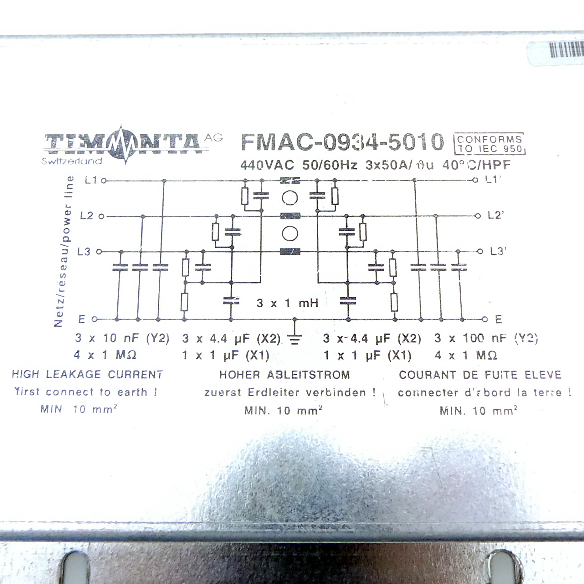 line filter FMAC-0934-5010 