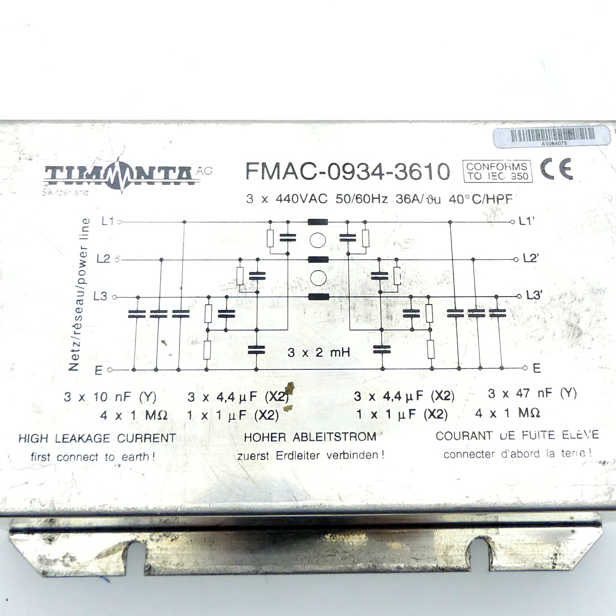 Netzfilter FMAC-0934-3610