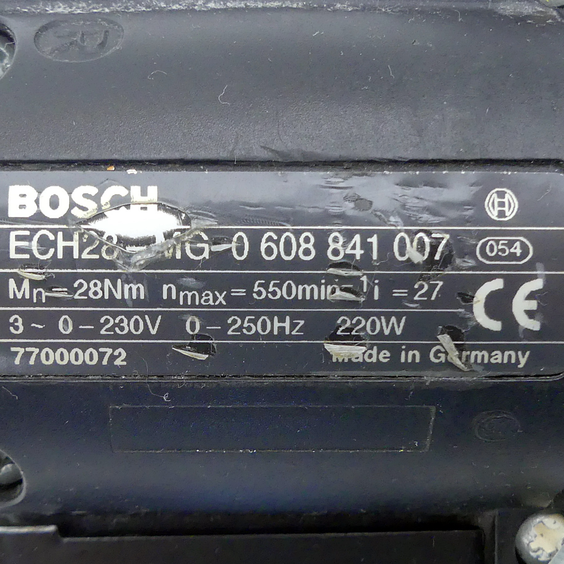Handheld Nutrunner ECH20-MG 0 608 841 007 