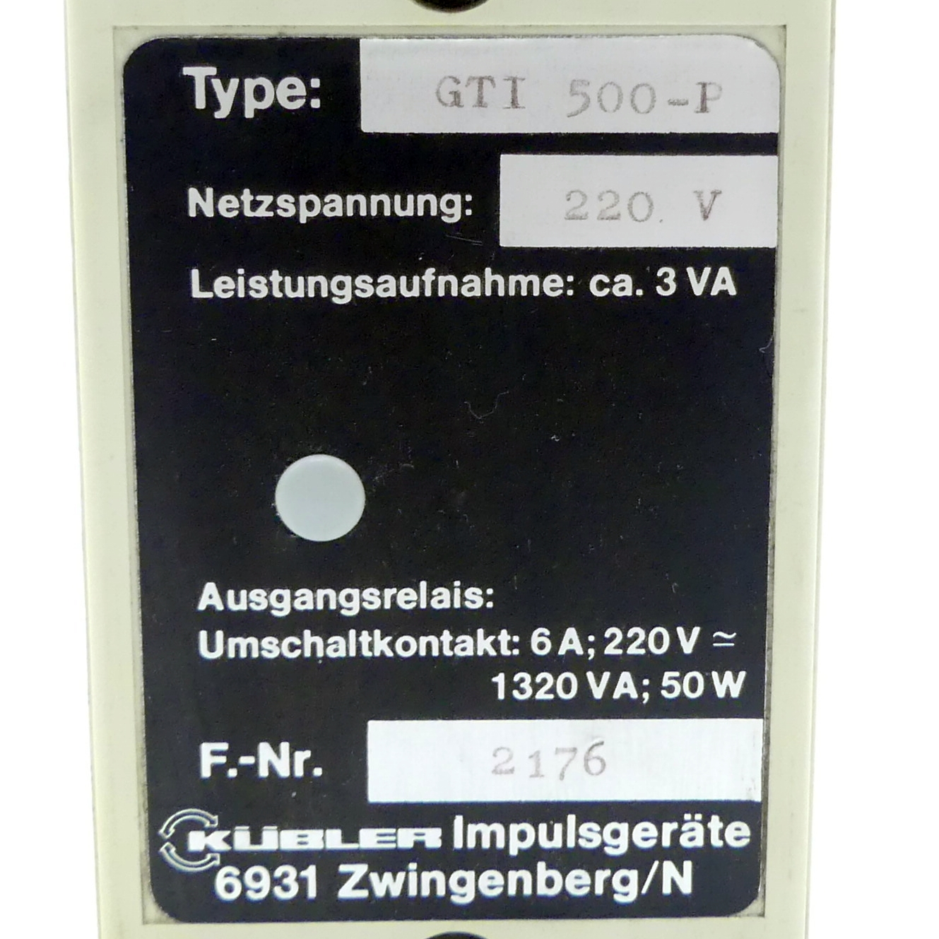 Relay GTI 500-P