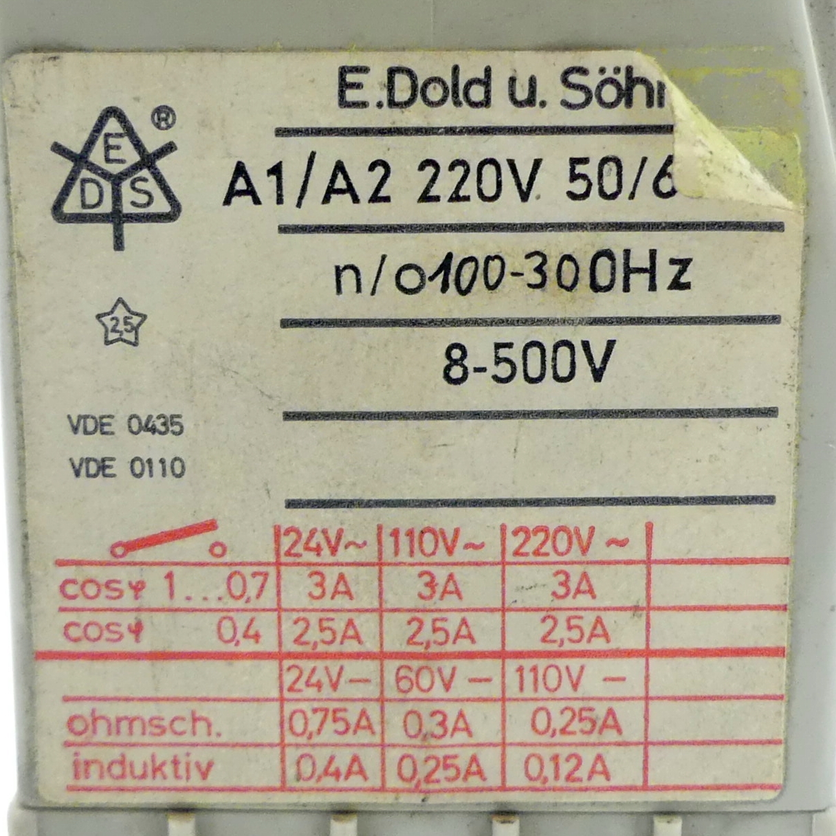 Frequency relay AI 937 