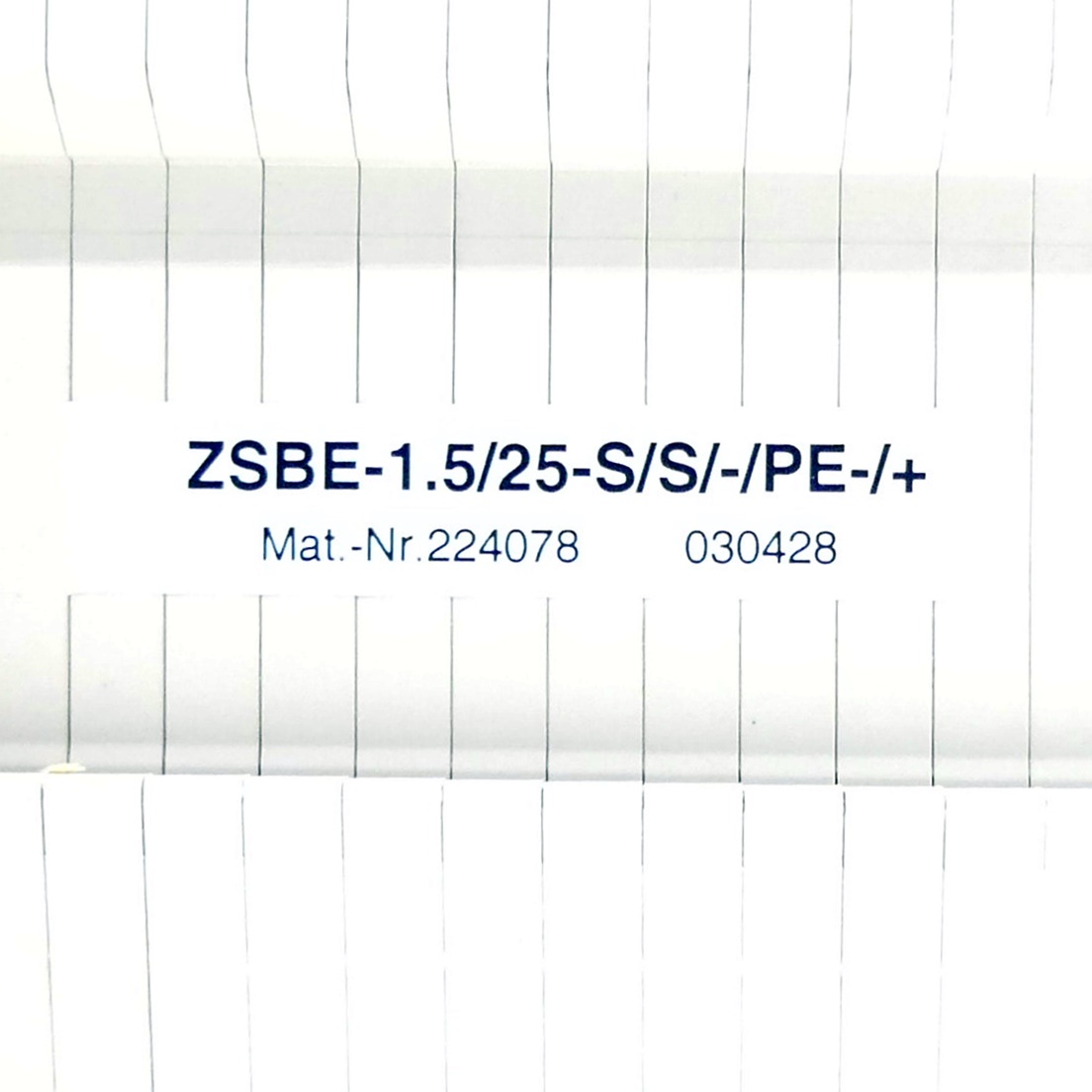 Base terminal block ZSBE-1.5/25-S/S/-PE-/+ 