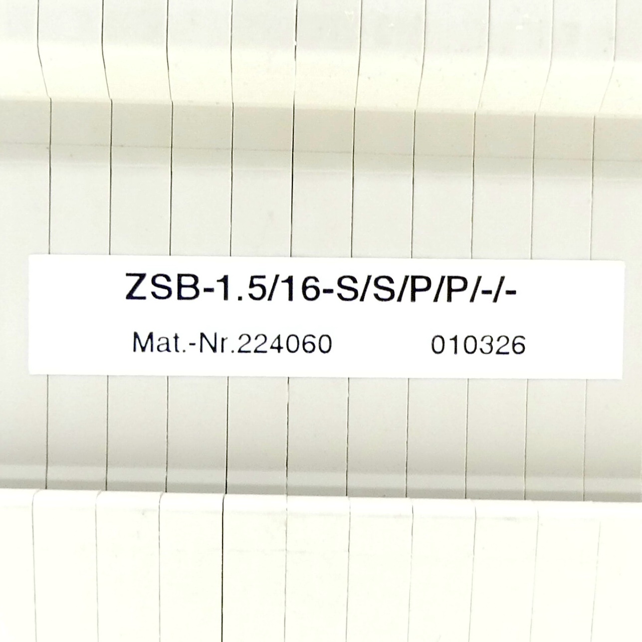 Basisklemmblock ZSB-1.5/16-S/S/P/P/-/- 
