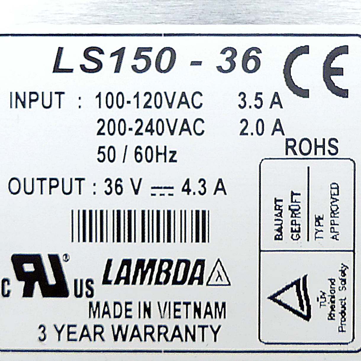 Power adapter LS150-36