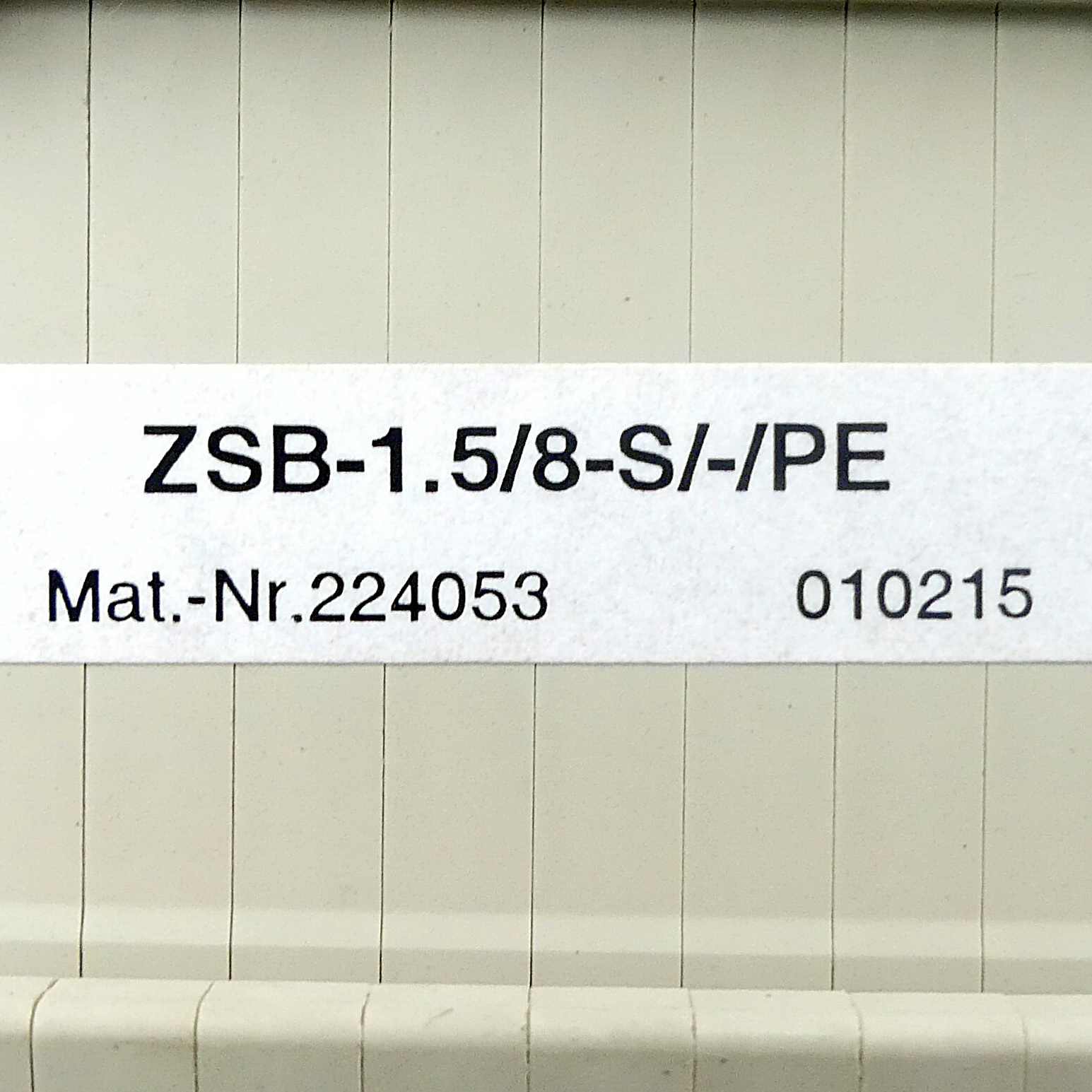 Anschlussblock ZSB-1.5/8-S/-/PE 