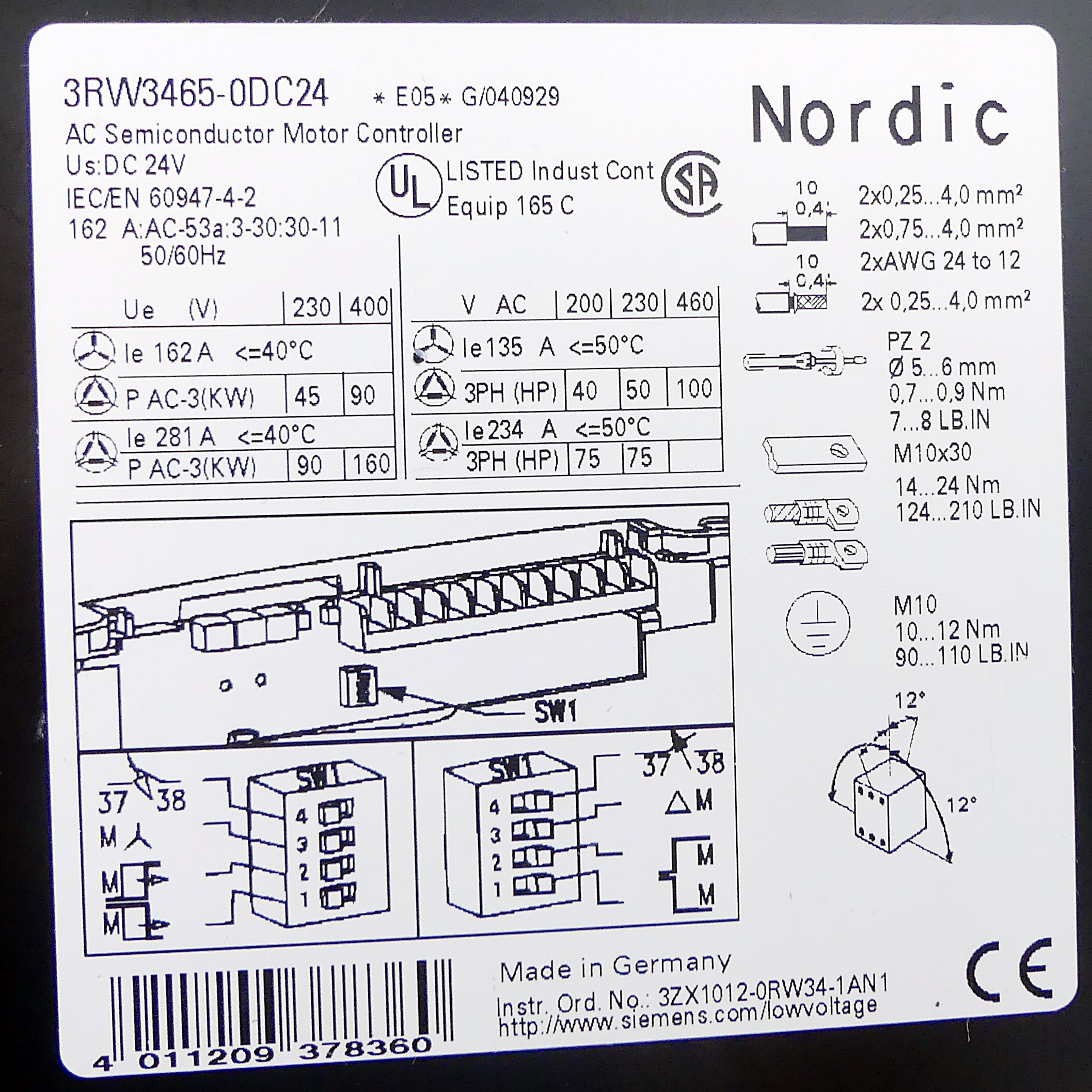 Sikostart 3RW34