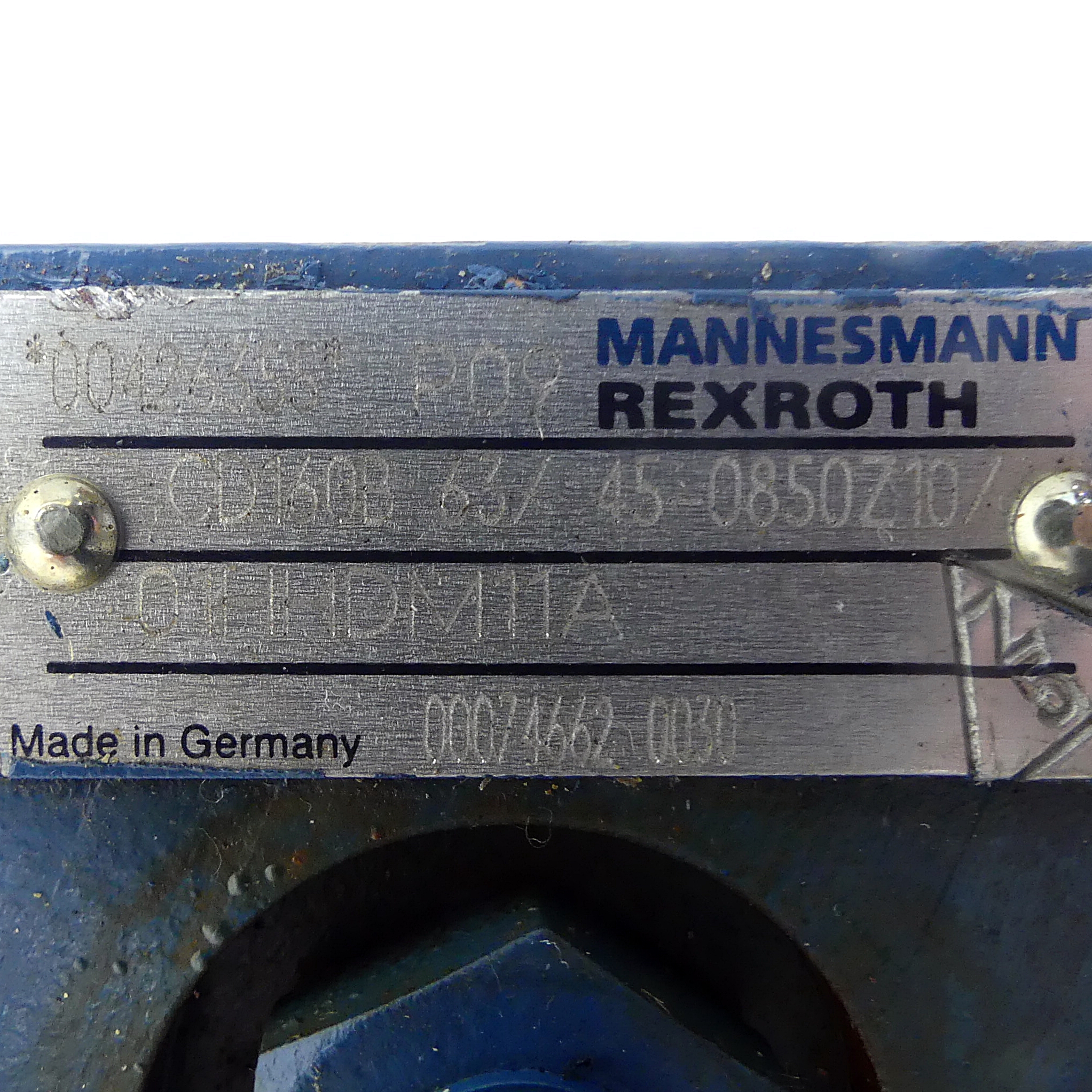 Hydraulic cylinder CD 160 B 63/45-850 Z 10/01 HHDM 11A 