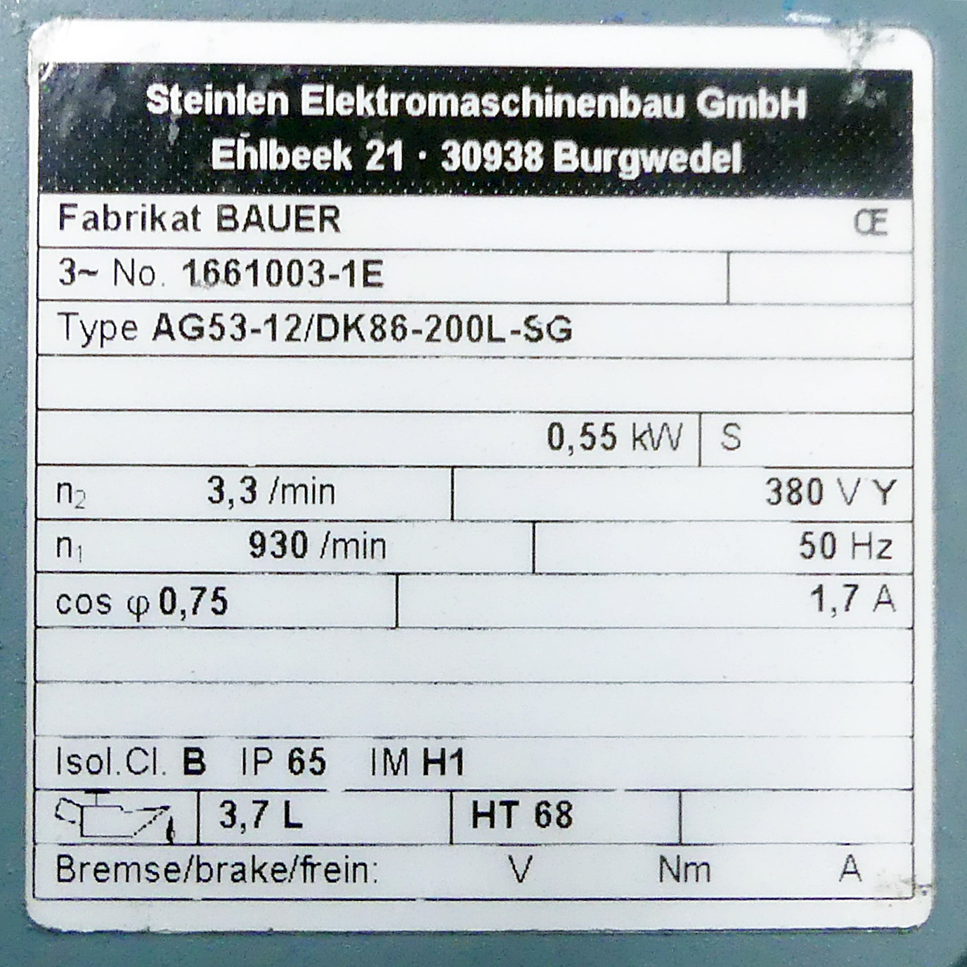 Flachgetriebemotor 