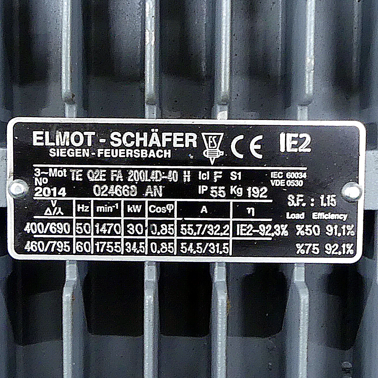 Three-phase motor K11R 180L 4 Exe II T3 TPM HW 