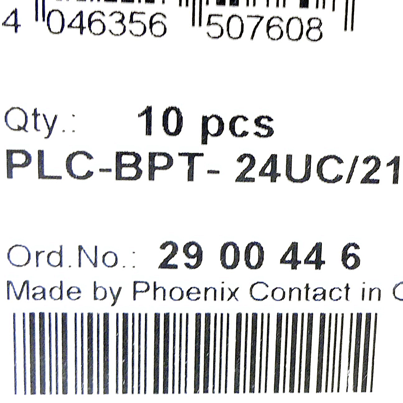 10x Relaissockel PLC-BPT- 24UC/21