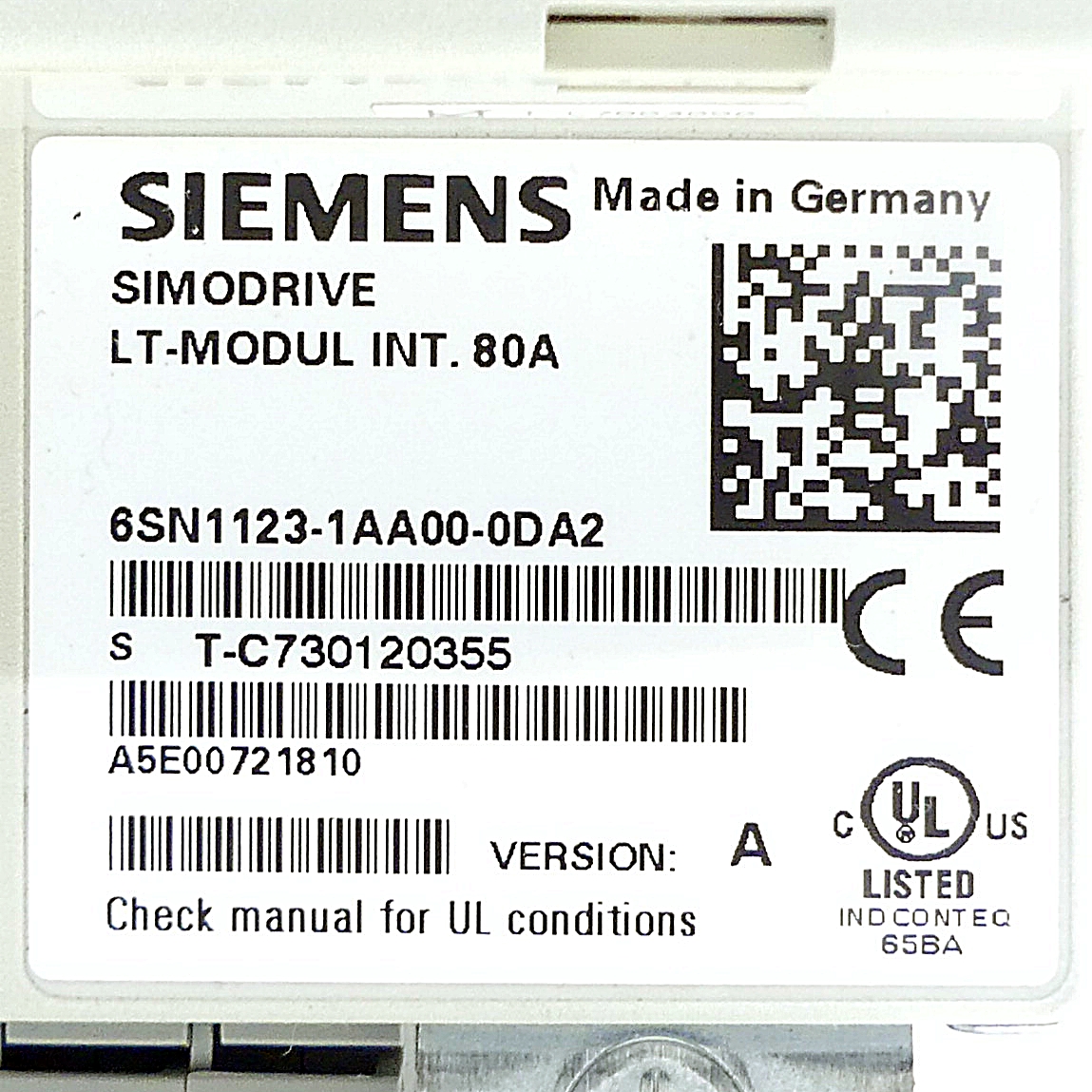 POWER MODULE Simodrive LT-MODUL INT. 80A