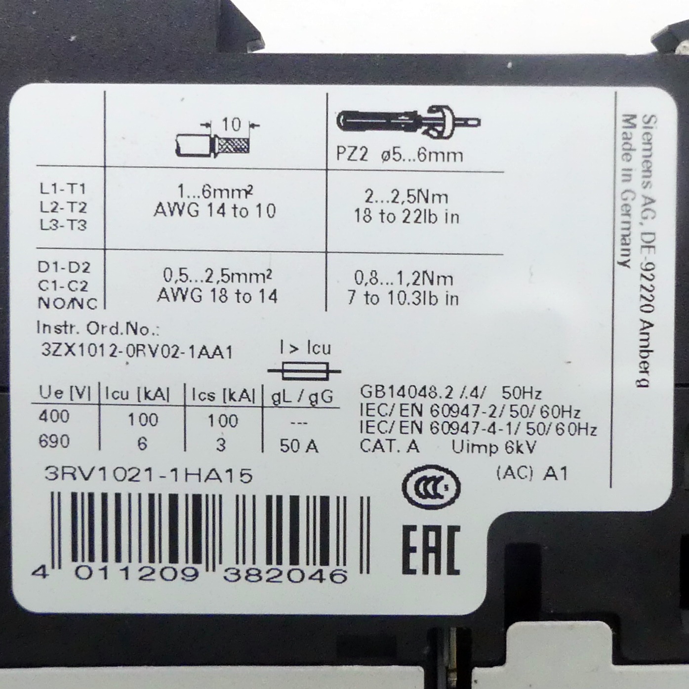 Sirius Circuit breaker 