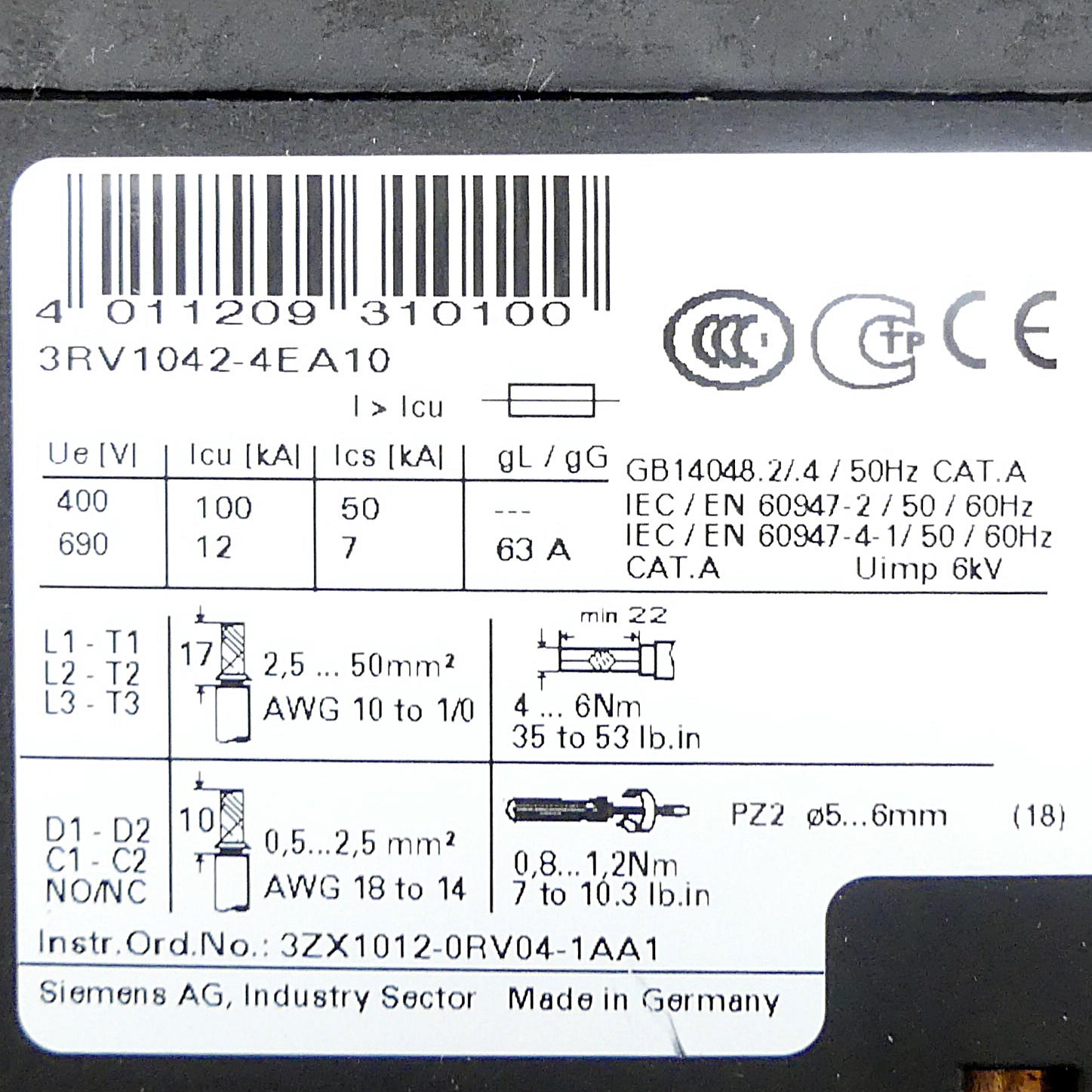 Leistungsschalter  Gebraucht