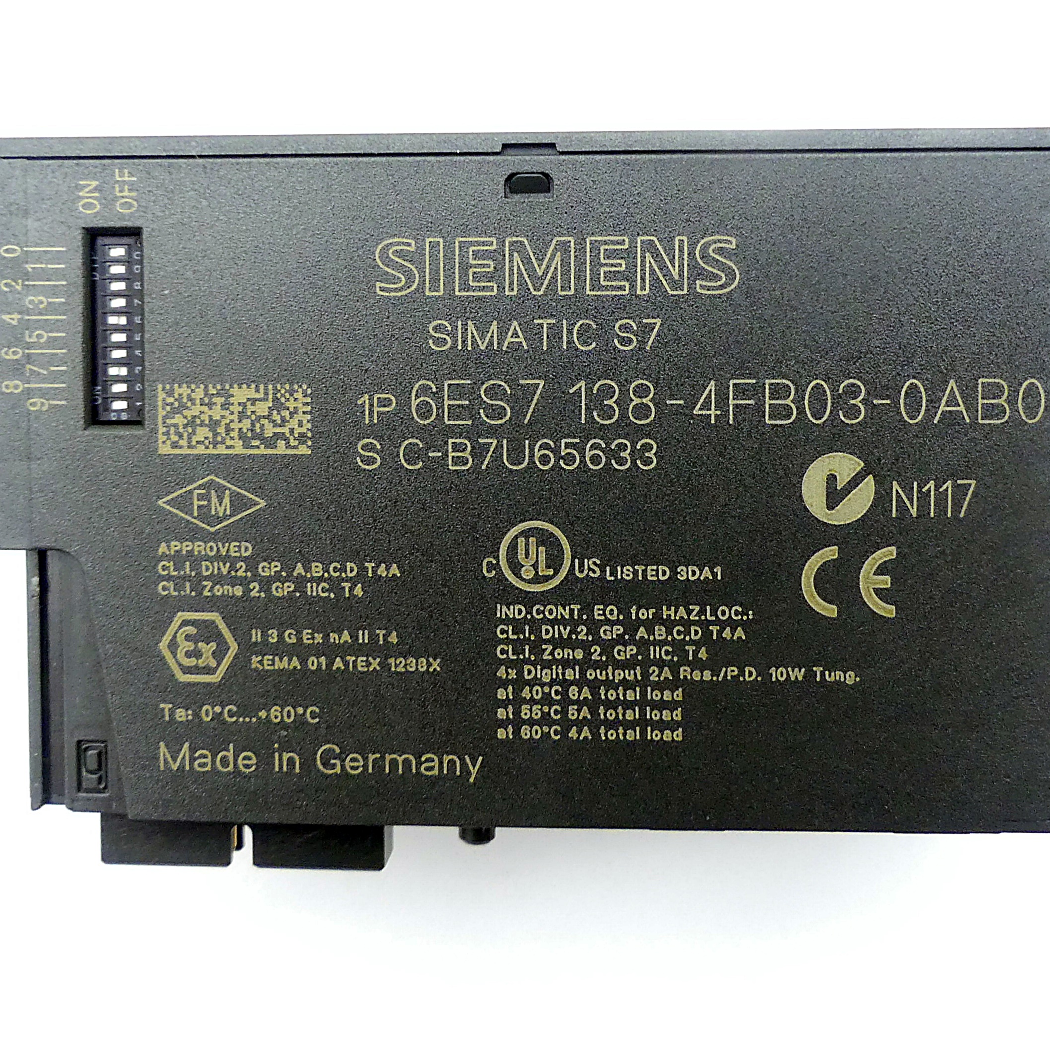 Electronics module 6ES7 138-4FB03-0AB0