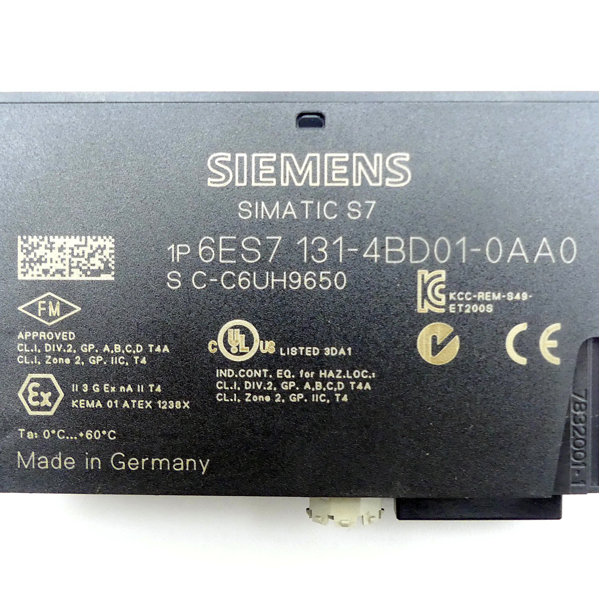 5 Stück Elektronikmodul 6ES7 131-4BD01-0AA0 