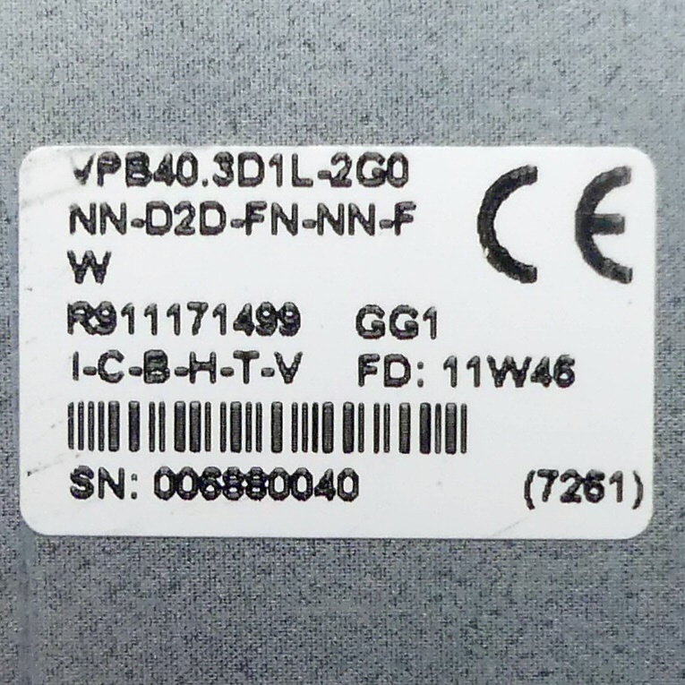 IndraControl V VPB40.3D1L-2G0NN-D2D-FN-NN-FW