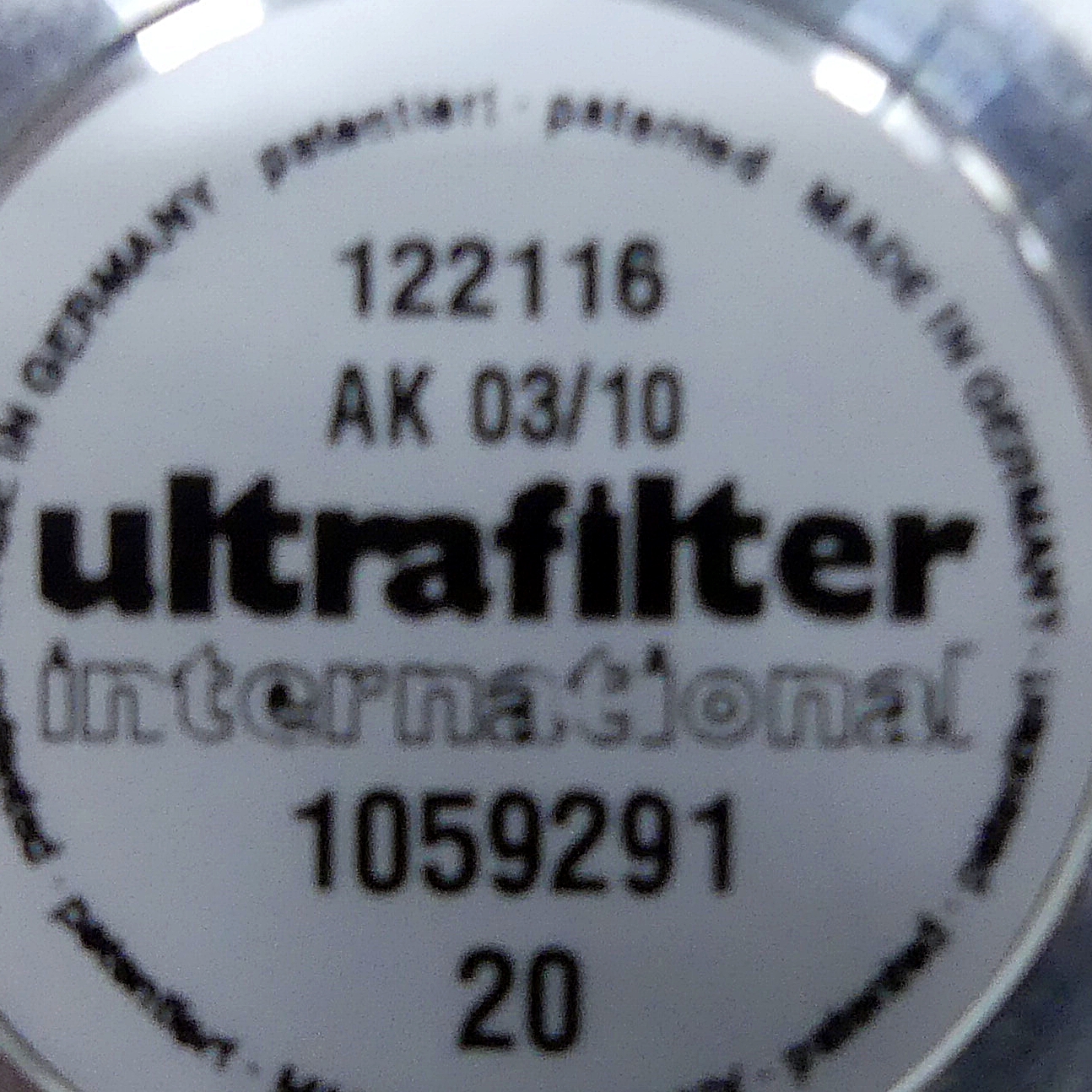 Filter inserts AK 03/10 