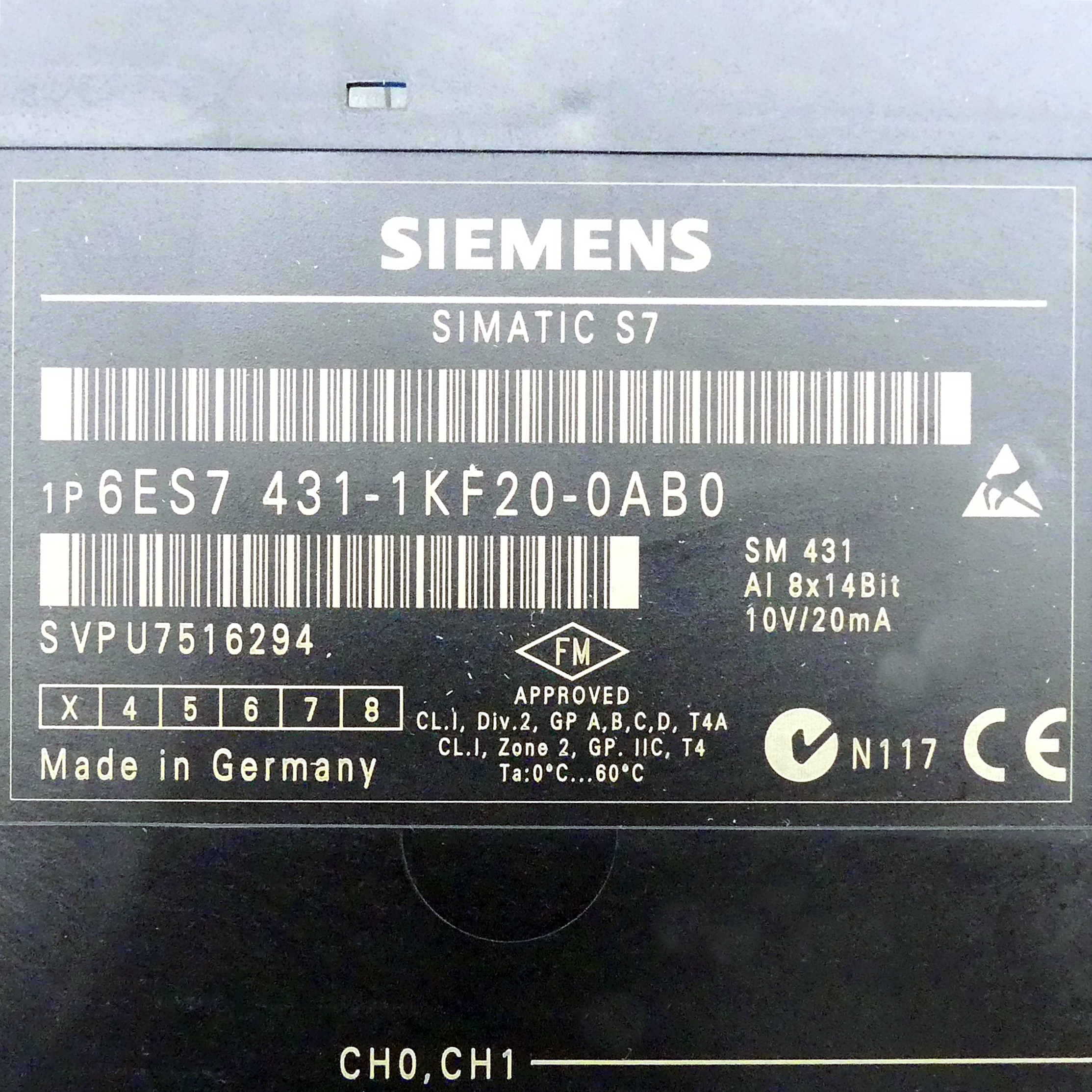 SIMATIC S7-400 Analog input SM 431 