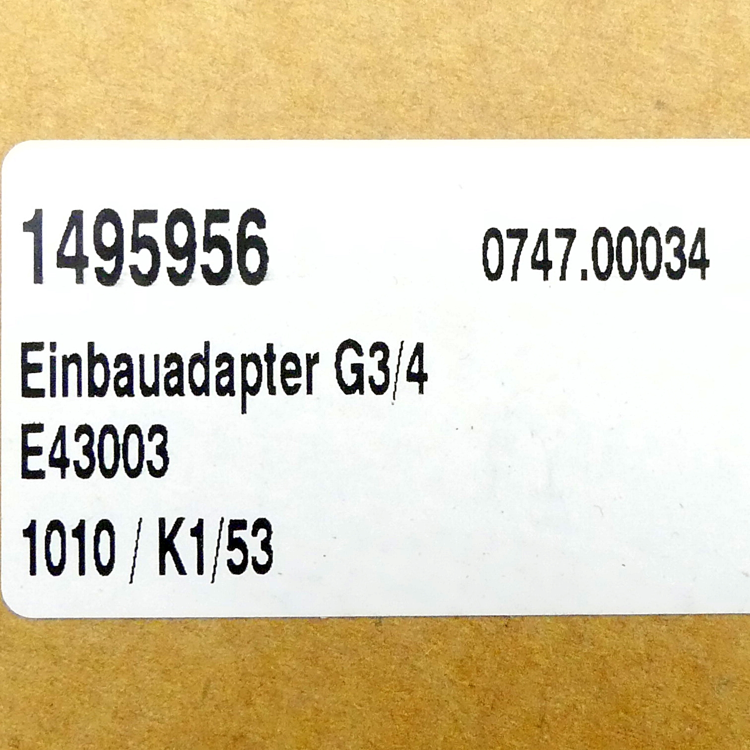 Einbauadapter G3/4
