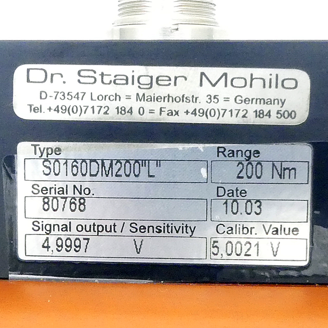 Torque sensor S0160DM200"L" 