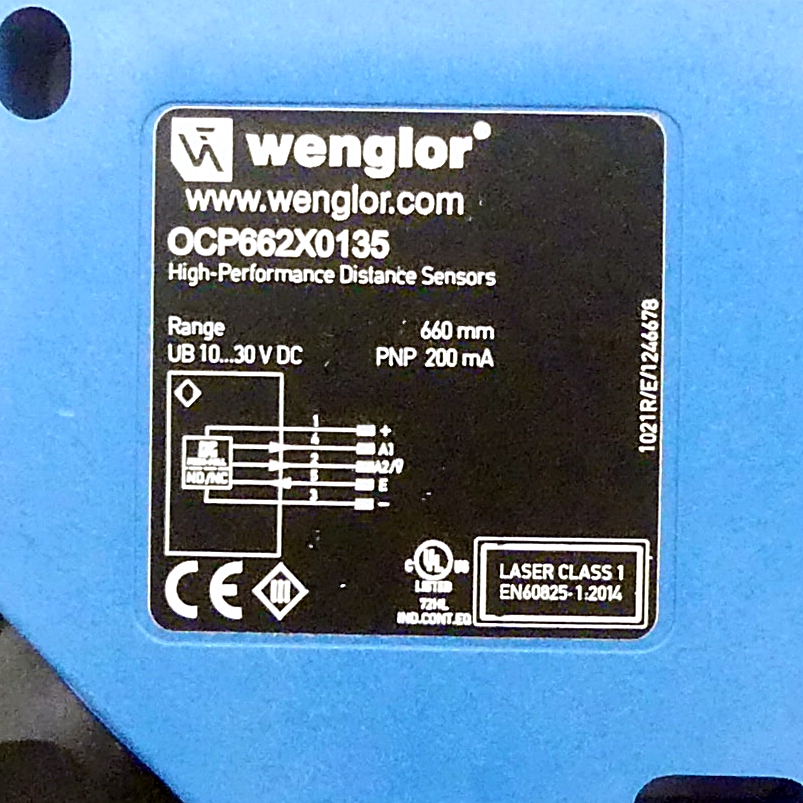 最高の品質の Wenglor OCP662X0135 ALCANCE DEL TELEMETRO 660 mm /＃8 6A2 1753 製造、工場用 