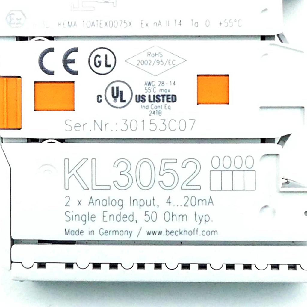 2-Kanal-Analog-Eingangsbusklemme  Neuwertig