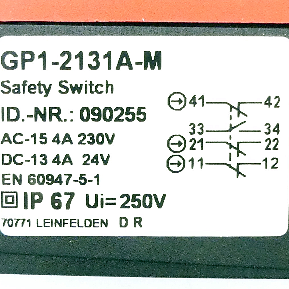 Sicherheitsschalter GP1-2131A-M 