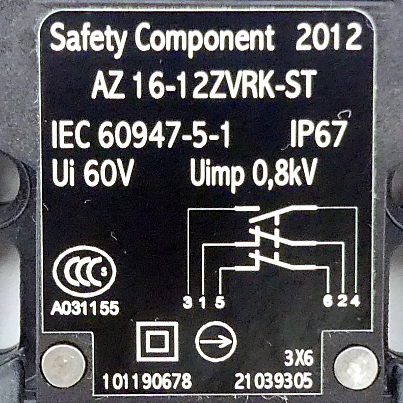 Sicherheitsschalter AZ 16-12ZVRK-ST
