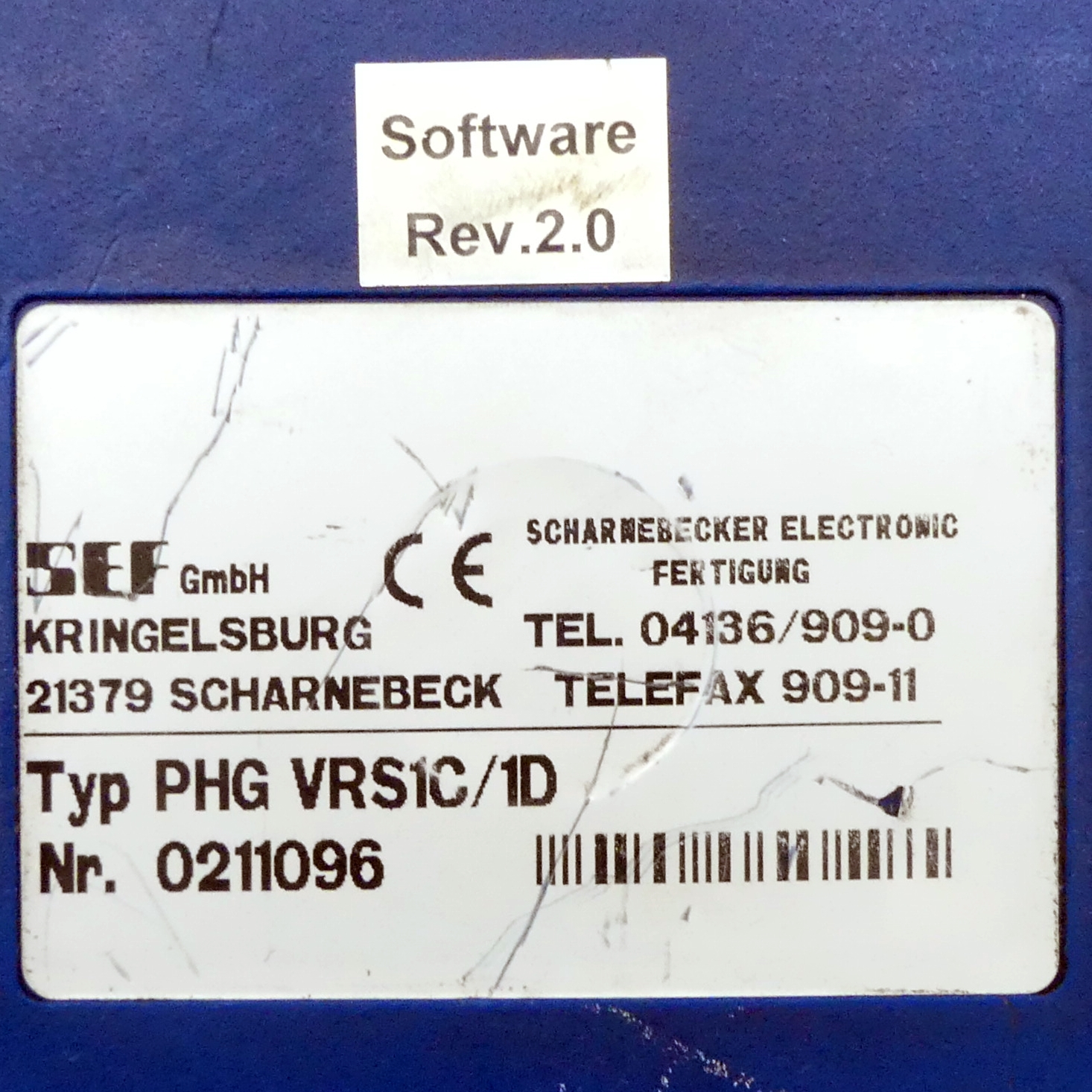 Bedienfeld VRS1-C
