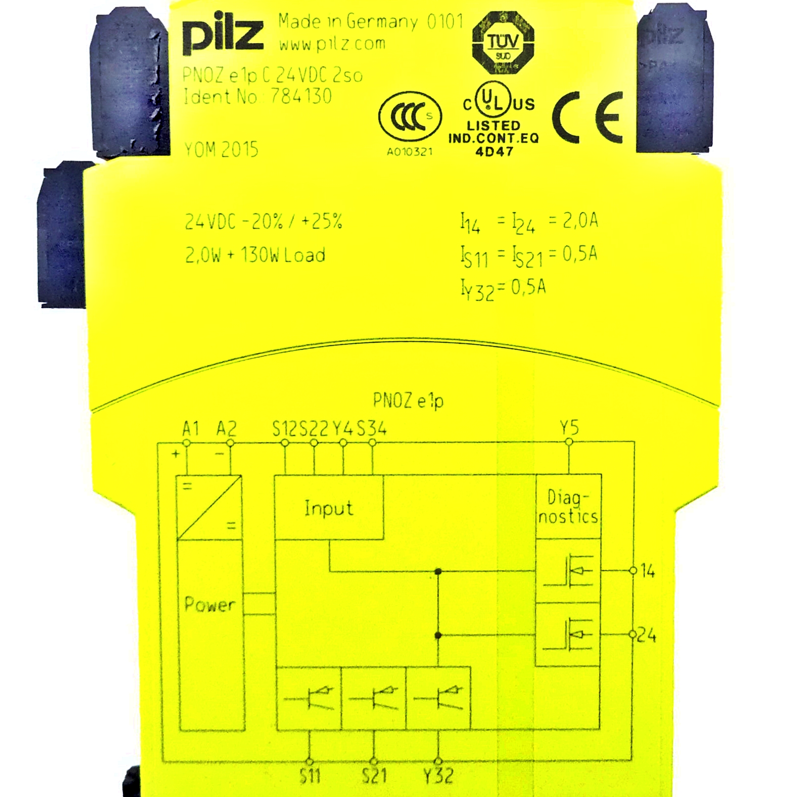 Sicherheitsschaltgerät PNOZ e1p C 24VDC 2so Neu OVP