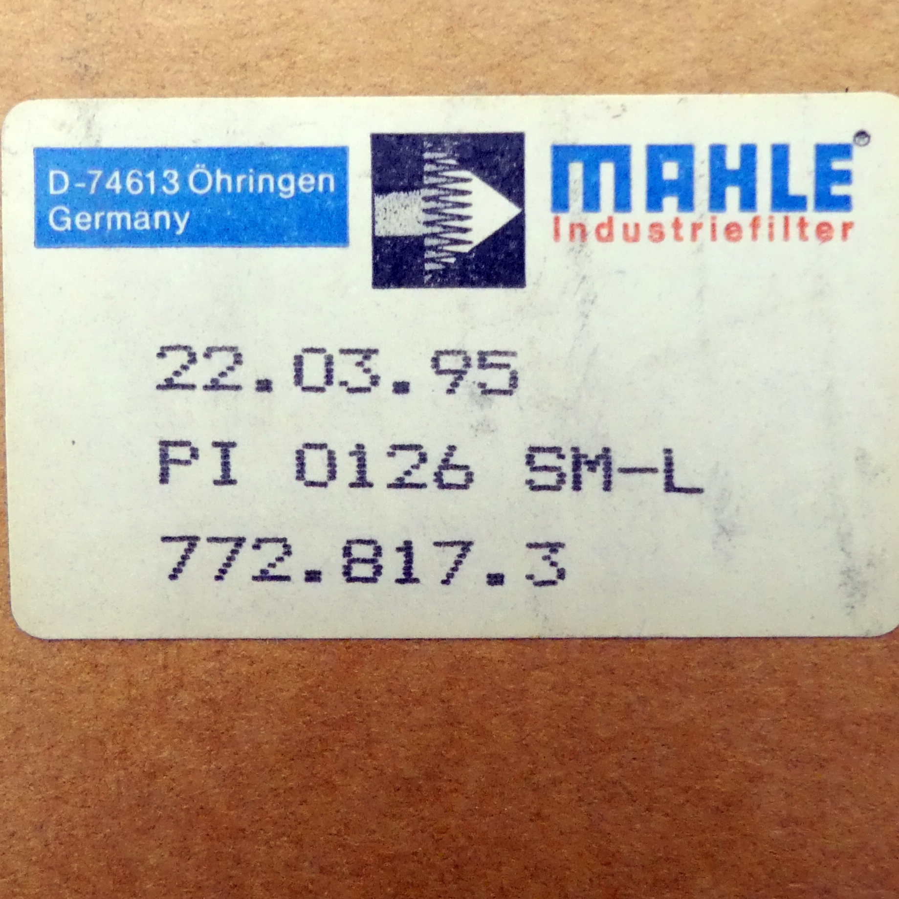 Belüftungsfilter PI 0126 SM-L