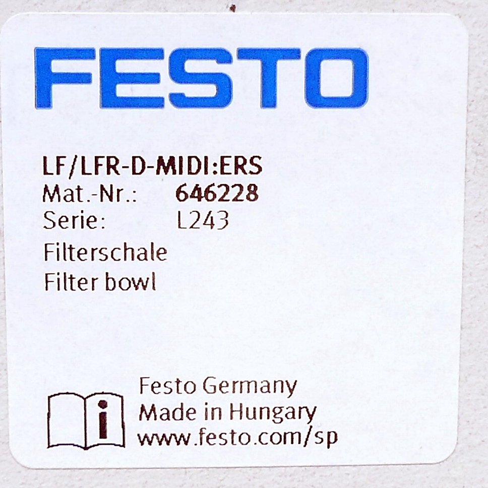 Filterschale LF/LFR-D-MIDI:ERS