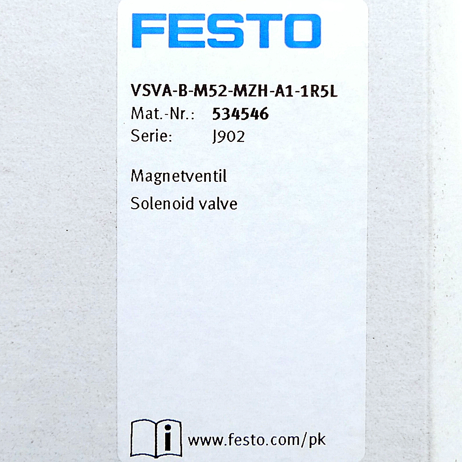 Magnetventil VSVA-B-M52-MZH-A1-1R5L 