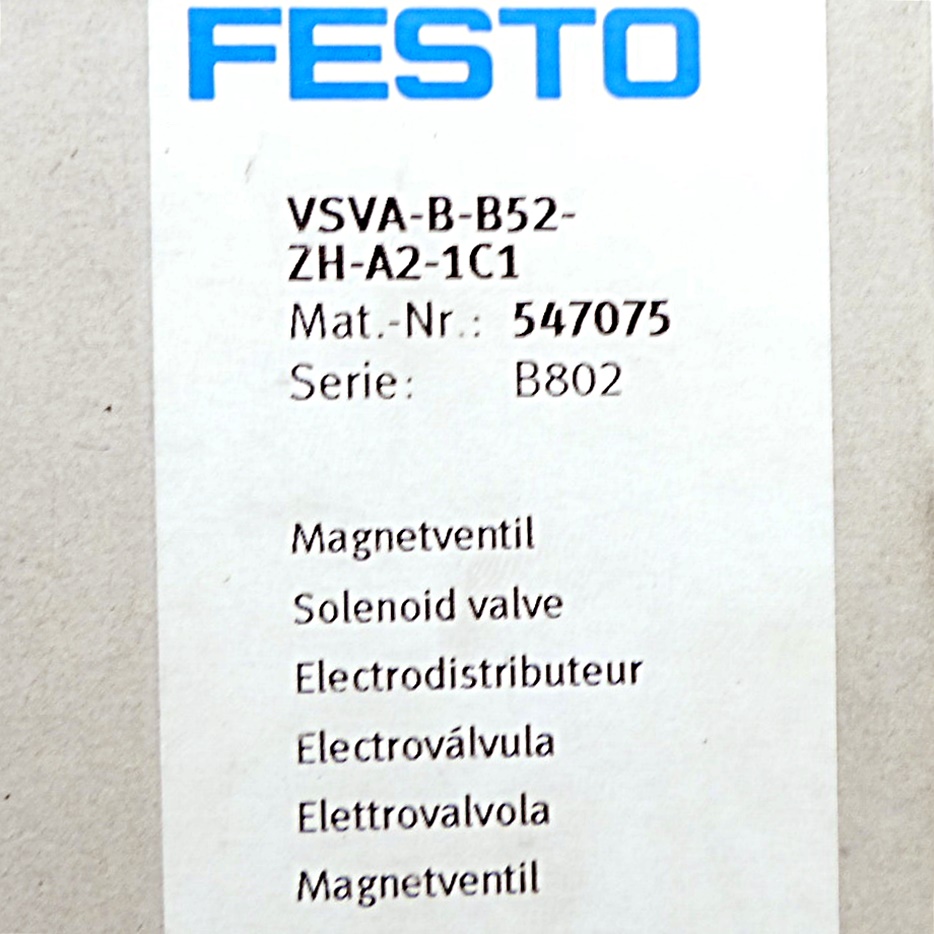 solenoid valve VSVA-B-B52-ZH-A2-1C1
