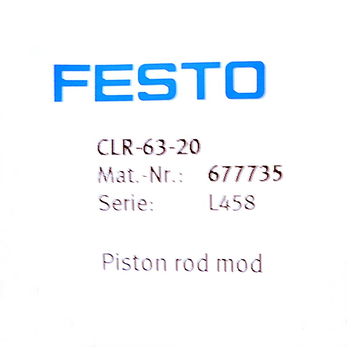 Piston rod mod. CLR-63-20 