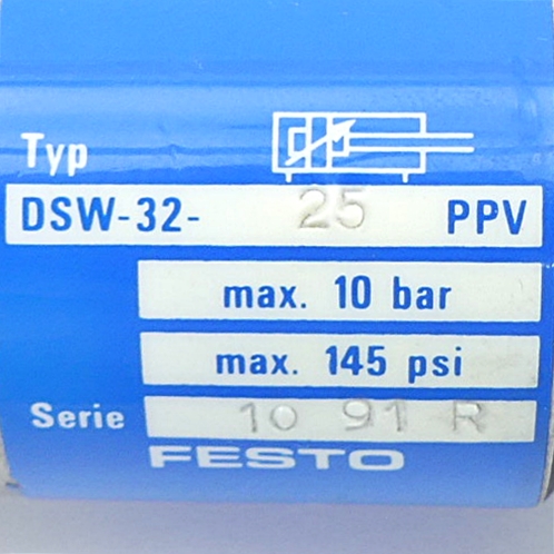 Round cylinder DSW-32-25-PPV