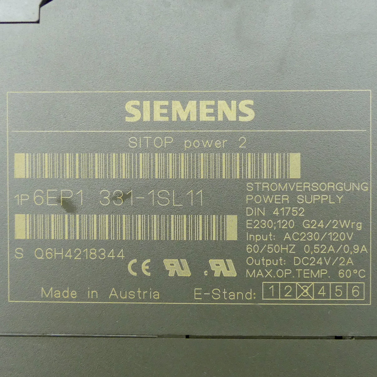 SITOP power 2 6ER1331-1SL11