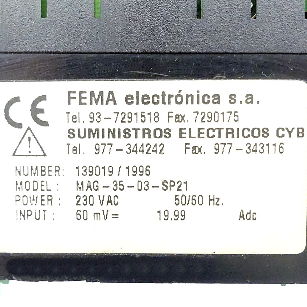 Multimeter panel MAG-35-03-SP21