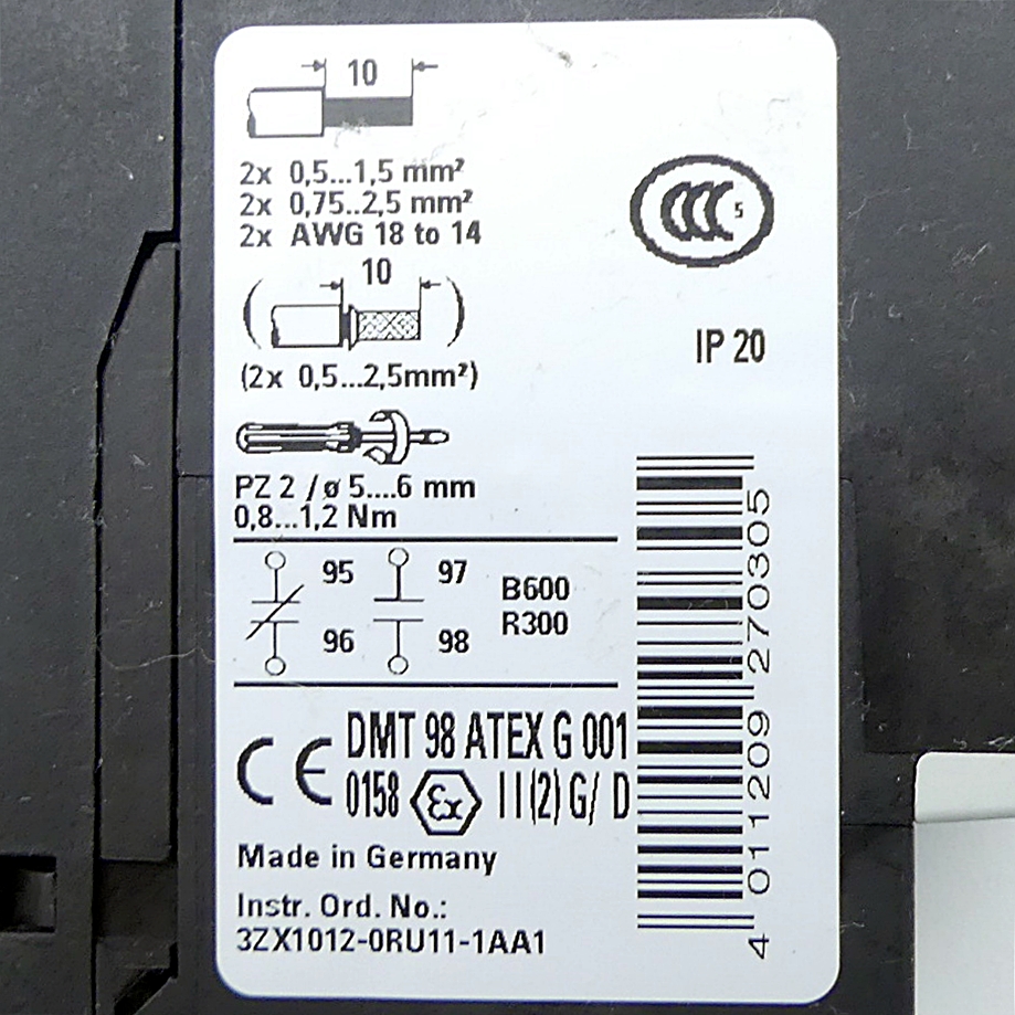 Überlastrelais 3RU1116-0JB1 