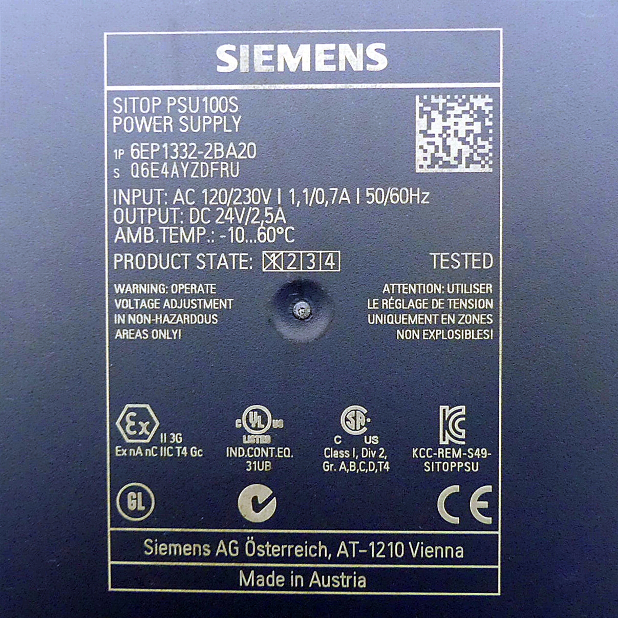 SITOP PSU100S 6EP1332-2BA20