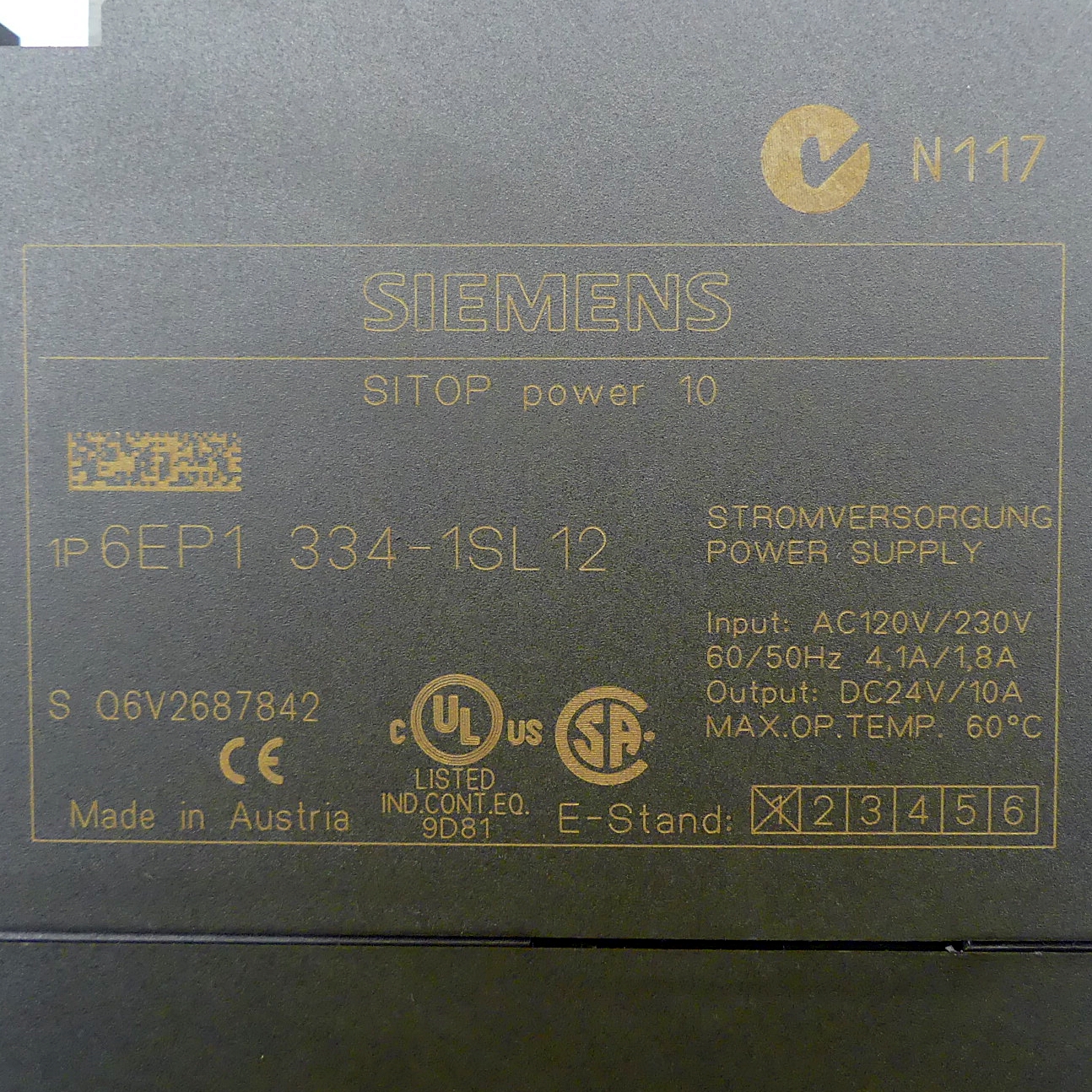Power supply 6EP1 334-1SL12 
