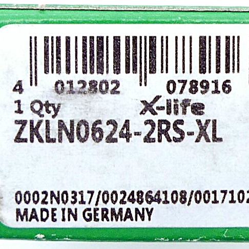 Axial-Schrägkugellager ZKLN0624-2RS-XL 