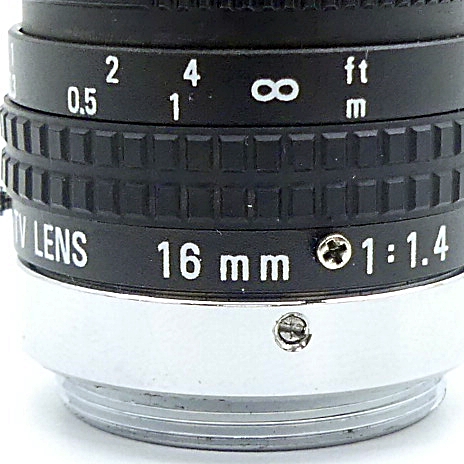 TV Objective lens 1:1.4 / 16 mm
