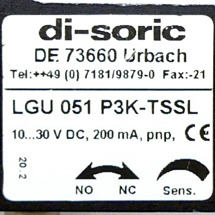Forked light barrier LGU 051 P3K-TSSL 