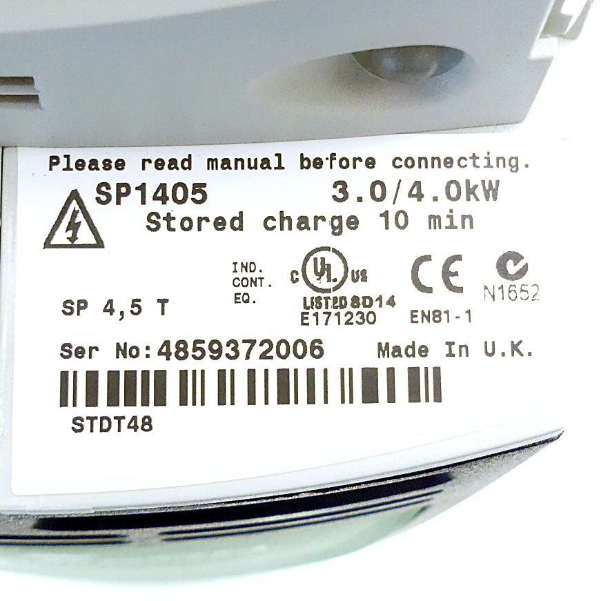 Unidrive frequency converter 3,0 / 4,0 kW  